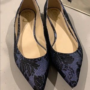 Circus by Sam Edelman Flats- Blue & Black Shimmer
